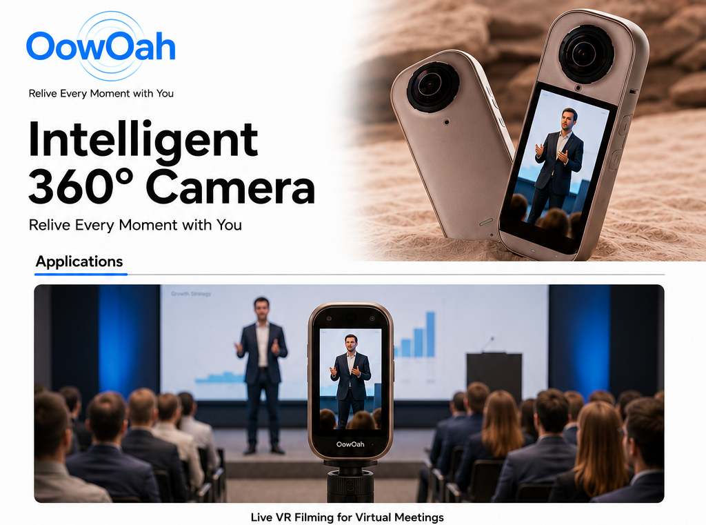 OowOah intelligent 360 degree VR camera product image