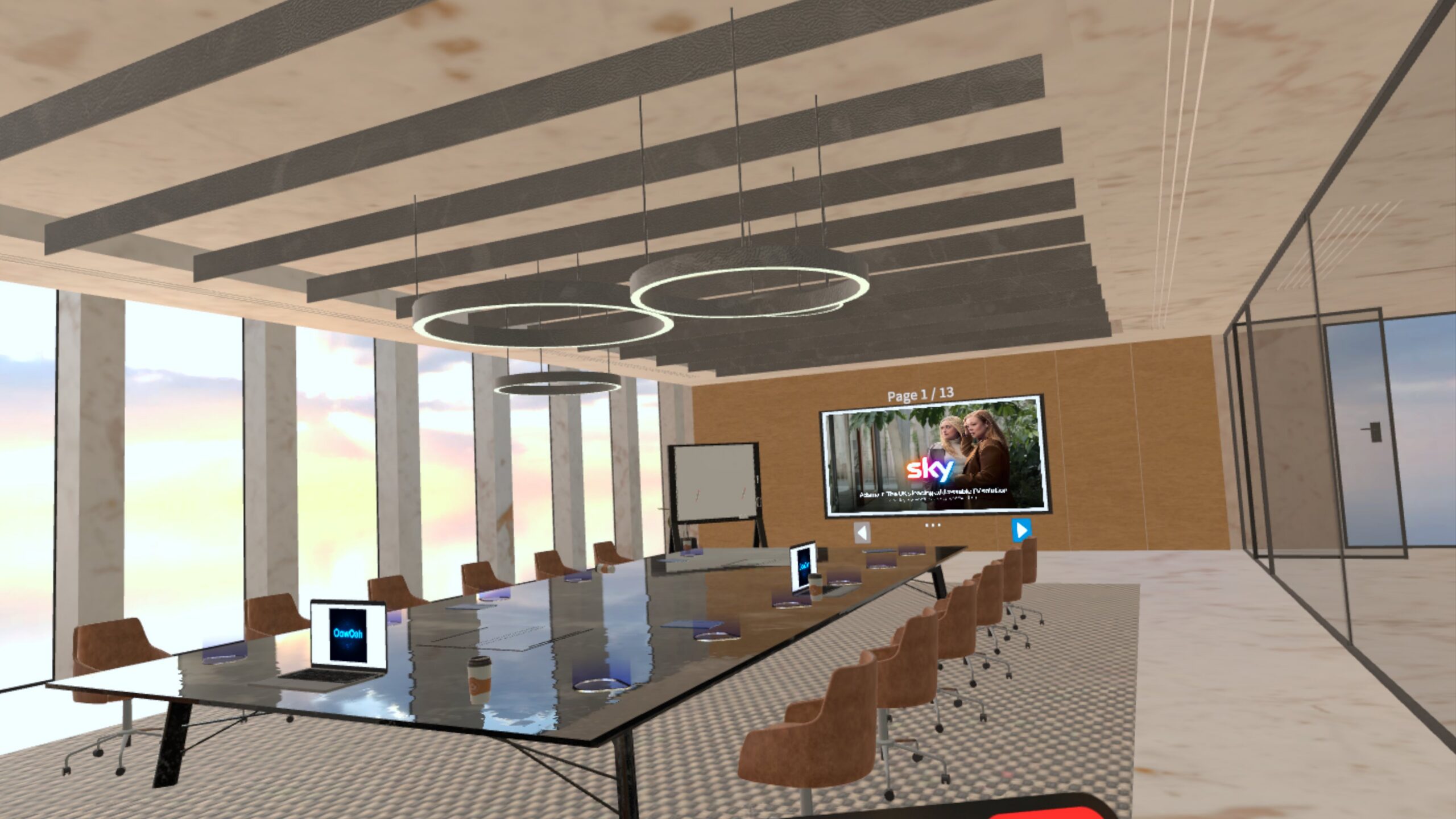 OowOah VR collaboration space for remote business meetings