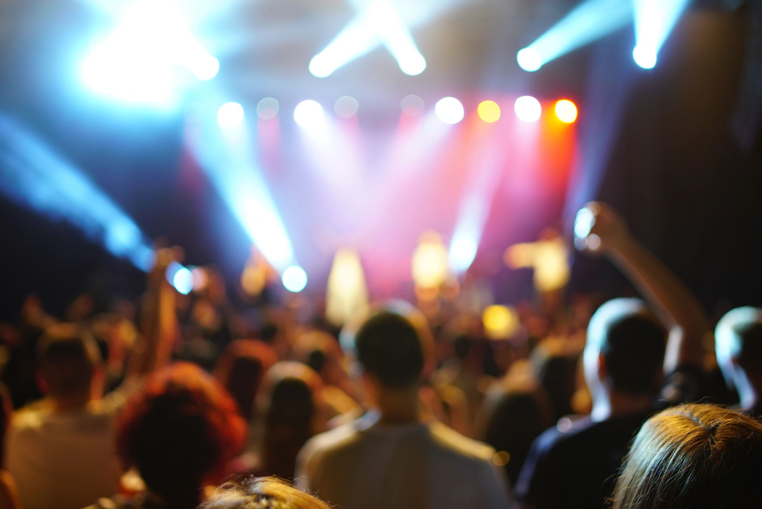 Audience enjoying a live concert event
